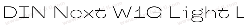 DIN Next W1G Light Light字体转换